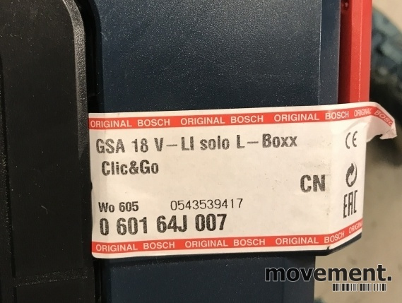 Solgt!Bajonettsag 18V: Bosch GSA18V-LI, - 4 / 4