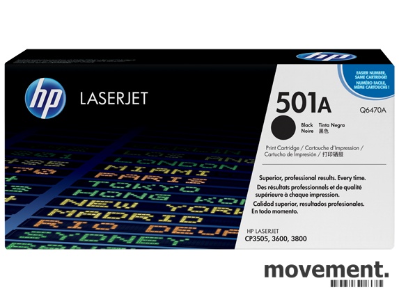 Solgt!Original toner HP Q6470A (501A) for