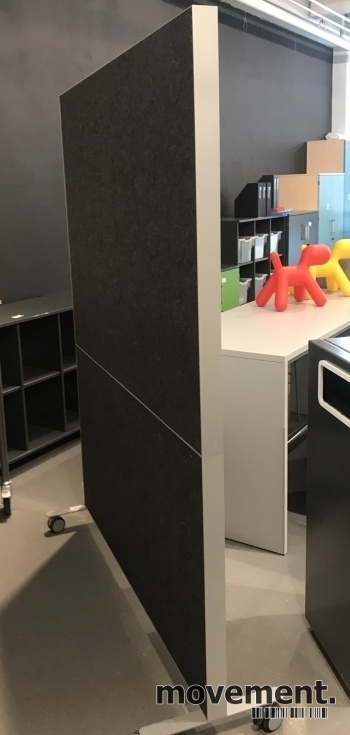 Solgt!Frittstående skillevegg på hjul, - 3 / 3