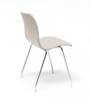 Konferansestol fra Offecct, modell Cornflake i lys grå ullfilt / krom, pent brukt