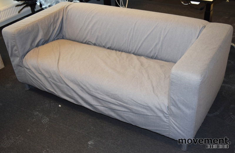 Solgt!IKEA Klippan 2-seter sofa med grått - 1 / 2