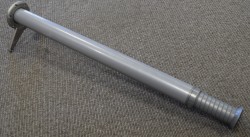 Grålakkert bordben i metall fra Camar til skrivebord, justerbar høyde, 63-78cm, pent brukt