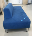 Solgt!UGO sofa i blått mikrofiberstoff - 4 / 5