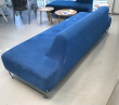 Solgt!UGO sofa i blått mikrofiberstoff - 2 / 5