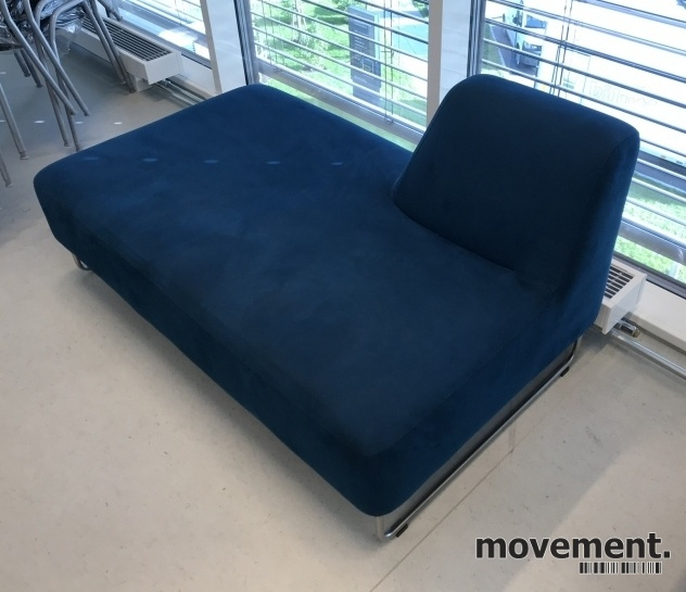 Solgt!UGO sofa i blått mikrofiberstoff - 2 / 4