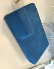 Solgt!UGO sofa i blått mikrofiberstoff - 4 / 4