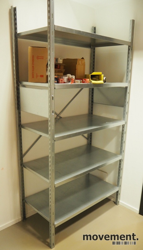 Solgt!Lagerreol / stålreol i galvanisert