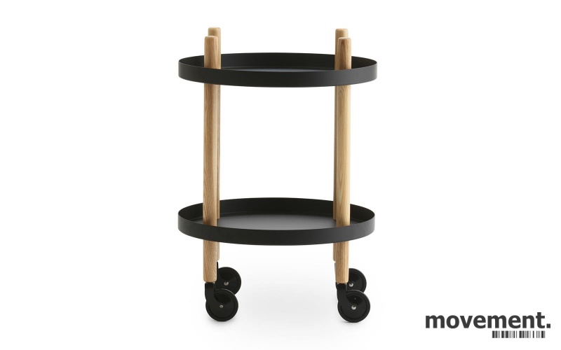 Solgt!Bartralle / trillebord i sort / ask - 1 / 3