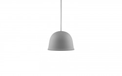 Taklampe / pendellampe i grått fra Normann Copenhagen, modell Local, Ø=28cm, pent brukt