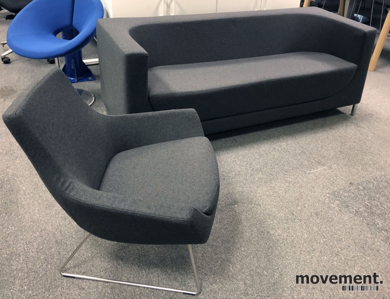 Solgt!Swedese loungesofa i nytrukket i - 3 / 4