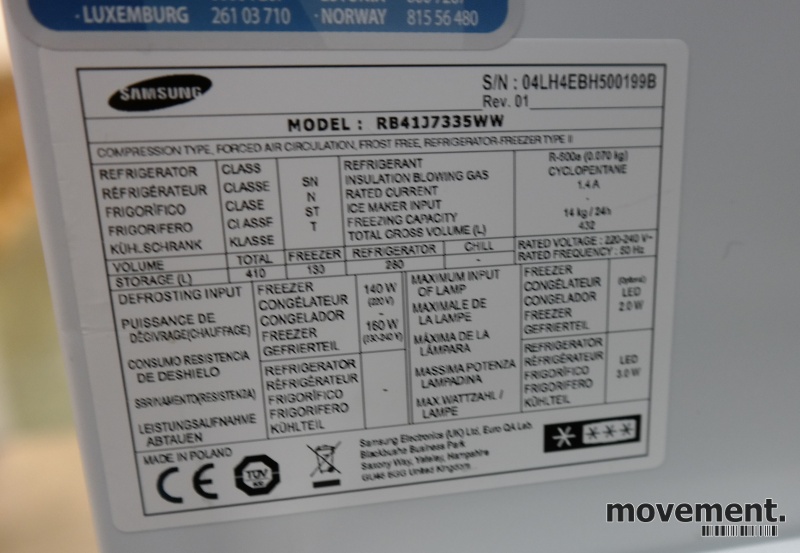 Solgt!Samsung RB41J7335WW - 4 / 4