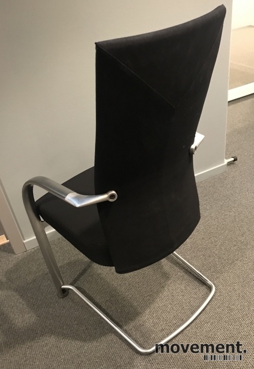 Solgt!Konferansestol i sort / aluminium, - 2 / 6