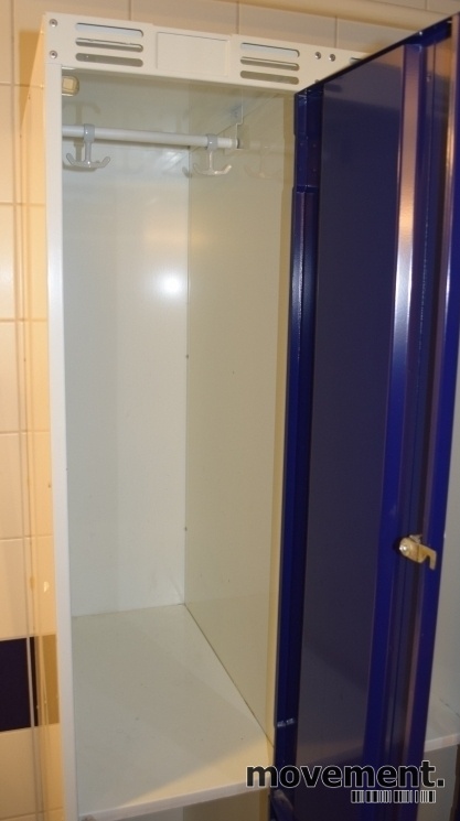 Solgt!Garderobeskap i stål, 3 rom i - 2 / 3