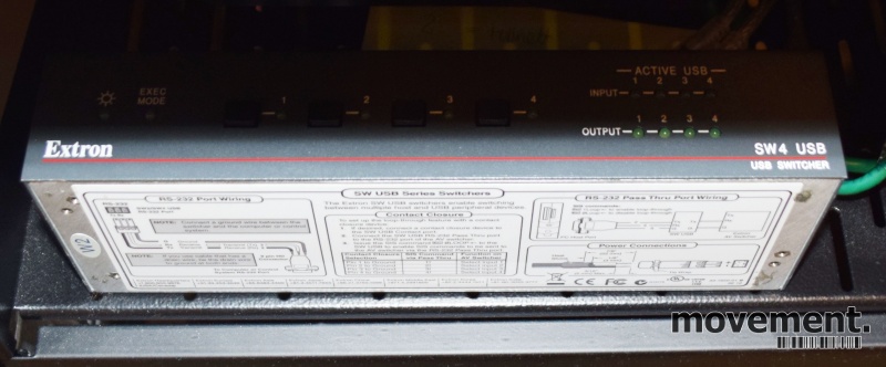 Solgt!Extron SW 4 USB Switcher, pent - 2 / 4