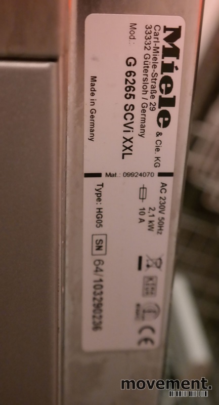 Solgt!Miele G6265SCViXXL integrert - 3 / 3