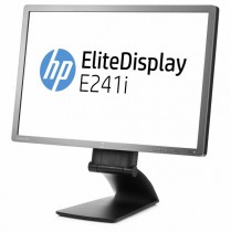 Flatskjerm til PC: HP Elitedisplay E241i, LED 24toms, 1920x1200, DP/DVI/VGA/USB, tilt, pent brukt