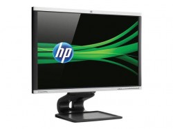 Flatskjerm til PC: HP LA2405x, 24toms 1920x1200, LED, DVI/DP/VGA/USB-hub, Swivel, pent brukt