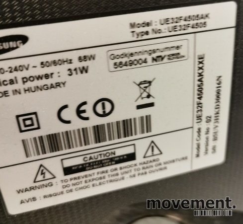 Solgt!Samsung 32toms LED-TV UE32F4505AK, - 4 / 4