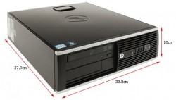Stasjonær PC: HP 8200 Elite, SFF, i7-2600 3,4GHz, 4GB, 120GB SSD, WIN10, pent brukt