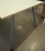 Møtebord / konferansebord fra IKEA, Galant i hvitt med kabelluke, 195x110cm, pent brukt