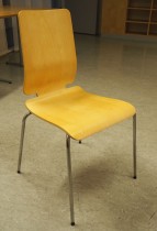Konferansestol: Gilbert stol fra Ikea i bjerk finer / krom, pent brukt