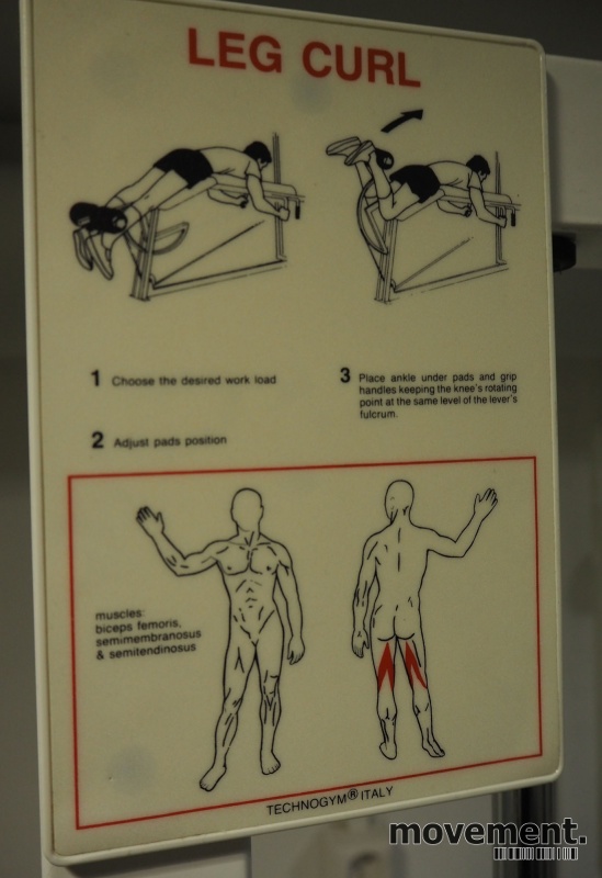 Solgt!Leg curl-maskin / treningsapparat - 2 / 3