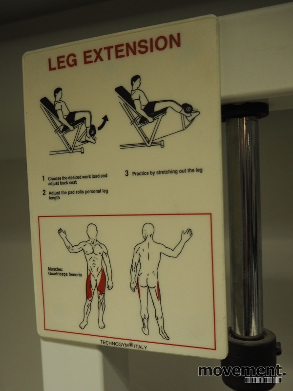 Solgt!Leg extension-maskin / - 2 / 3