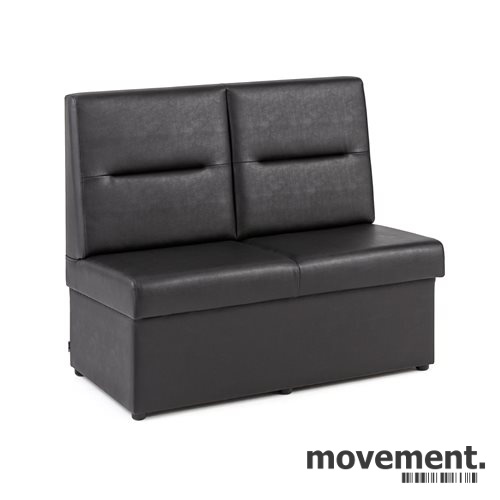 Solgt!Restaurantsofa Tuscon i sort