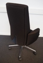 Konferansestol / Styreromsstol fra Savo, XO-serie i sort stoff, pent brukt - FLYTTESALG