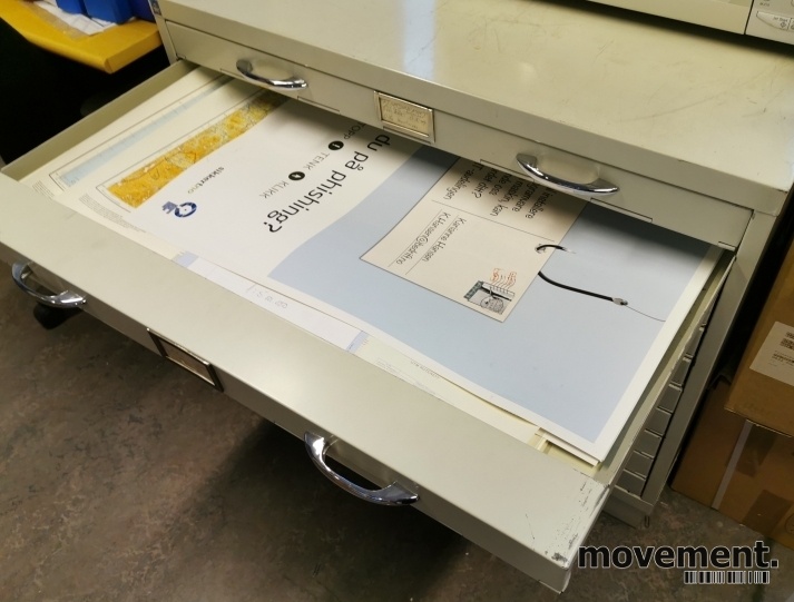 Solgt!Retro tegningsskuff fra Høvik Stål - 2 / 3