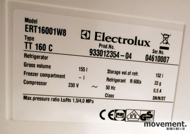 Solgt!Lite kjøleskap fra Electrolux, - 3 / 3