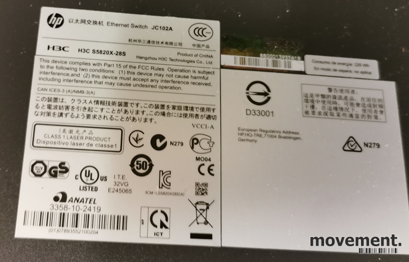 Solgt!Hewlett-Packard 10Gb-switch, JC102A - 3 / 4