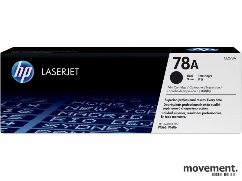 Solgt!Original HP toner: CE278A (78A) - 1 / 2