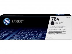Original HP toner: CE278A (78A) Black til Laserjet Pro P1566, P1606, NY/UBRUKT