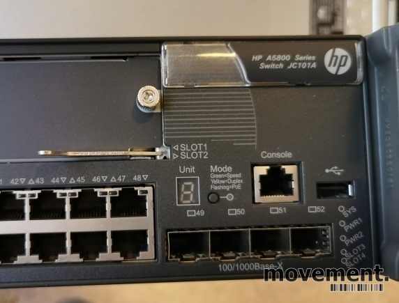 Solgt!Hewlett-Packard HPE A5800 Managed - 2 / 4