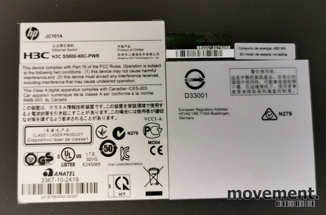 Solgt!Hewlett-Packard HPE A5800 Managed - 4 / 4
