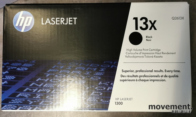 Solgt!HP Original Q2613X (13X) Toner til
