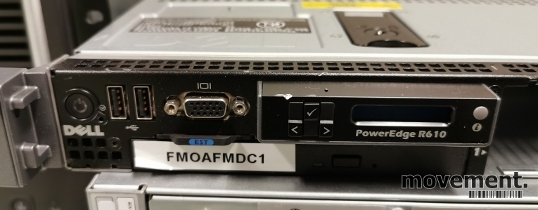 Solgt!Rackserver: Dell PowerEdge R610,1U, - 3 / 4