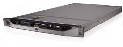 Rackserver: Dell PowerEdge R610,1U, 1 x Xeon X5506 2,13GHz Nehalem, 8GB/6x2,5toms SAS slots, pent brukt