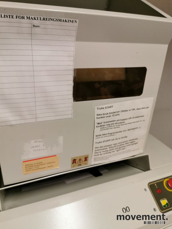 Solgt!Stor makuleringsmaskin fra Rexel, - 3 / 6