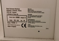 Stor makuleringsmaskin fra Rexel, modell VX2400-H, 230V 3fas, industrimodell, pent brukt