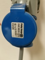 Stor makuleringsmaskin fra Rexel, modell VX2400-H, 230V 3fas, industrimodell, pent brukt