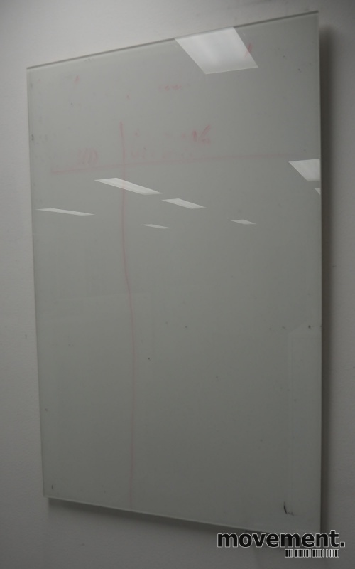 Solgt!Whiteboard i glass, stående