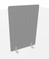 Skillevegg i grått stoff fra Narbutas, 120cm bredde, 180cm høyde, NY/UBRUKT