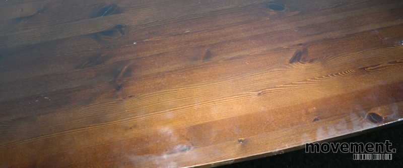 Solgt!Møtebord i mørk trefarge / krom, - 5 / 6