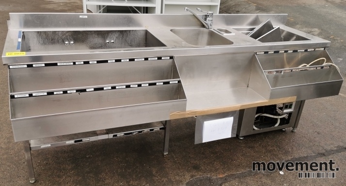 Solgt!Arbeidsbenk / barmodul i rustfritt - 1 / 11