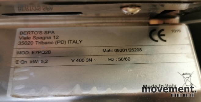 Solgt!Bertos koketopp E7PQ2B for - 3 / 4
