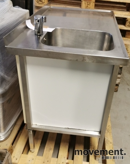 Solgt!Arbeidsbenk i rustfritt stål 110cm - 3 / 4