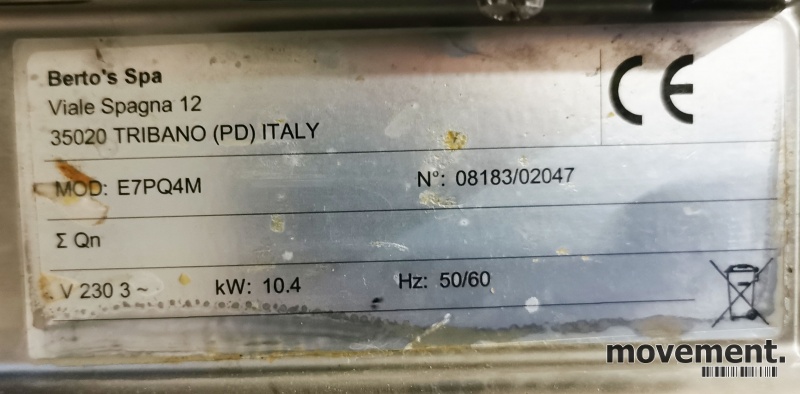 Solgt!Bertos Komfyr E7PQ4M for - 5 / 5