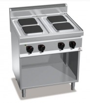 Bertos Komfyr E7PQ4M for storkjøkken, 4 kokeplater, 400Volt, 80cm, pent brukt